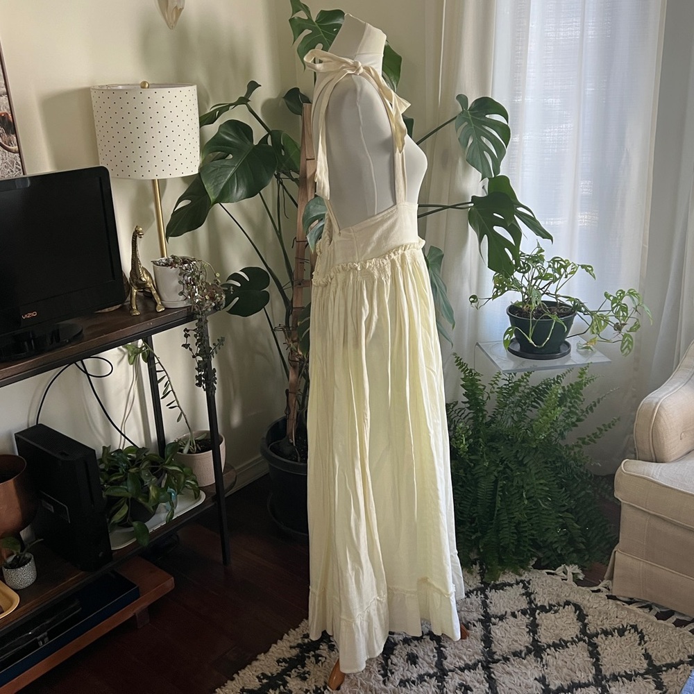 Free People Boho Suspender Jumper Overall Skirt/ Dress S - Picture 9 of 16